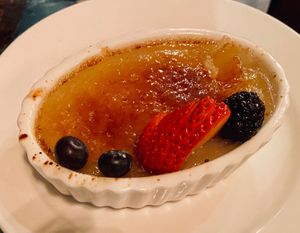 Creme brûlée  at Sanctuary Bistro in Charlotte