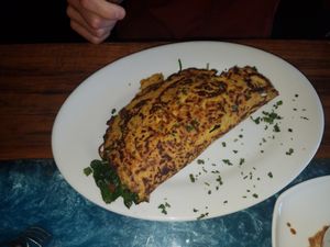 Vegetable Omelette at Sanctuary Bistro in Charlotte