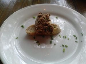 walnut mushroom pate at Sanctuary Bistro in Charlotte