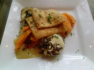 pan fried tofu at Sanctuary Bistro in Charlotte