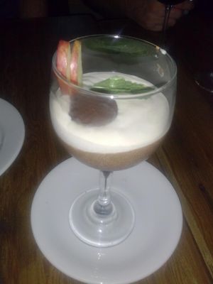 chocolate parfait at Sanctuary Bistro in Charlotte