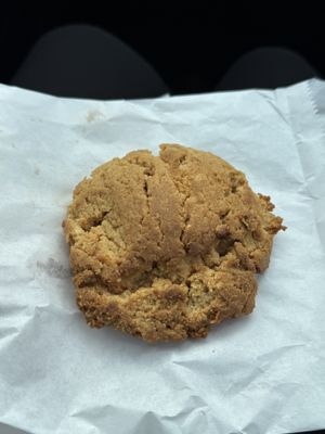 Vegan peanut butter cookie   at Copper Kettle Coffee House in Thunder Bay