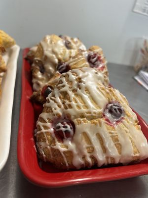 Berry scones  at Copper Kettle Coffee House in Thunder Bay