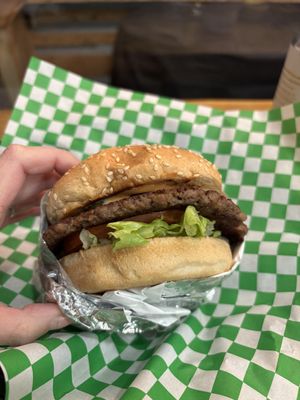 Vegan smash burger   at Soy Boys in Toronto