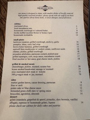 Lots of vegan and vegetarian options.   at Kin Kin Hotel in Kin Kin