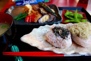japanese style vegan platter at Art Cafe ELK in Hiroshima