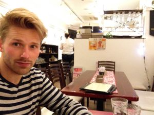 Cozy enough in here at Art Cafe ELK in Hiroshima