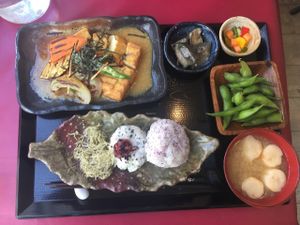 Wondrous vegan option at Art Cafe ELK in Hiroshima