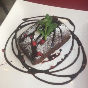  VEGAN CHOCOLATE CAKE!!!!!!!!! at Art Cafe ELK in Hiroshima