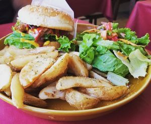 vegan blt optionー my omni husband loved it! at Art Cafe ELK in Hiroshima