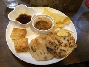 Potato&Beans pancake at Art Cafe ELK in Hiroshima