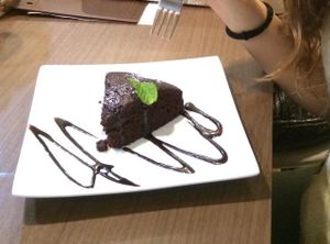 Vegan Chocolate Cake at Art Cafe ELK in Hiroshima