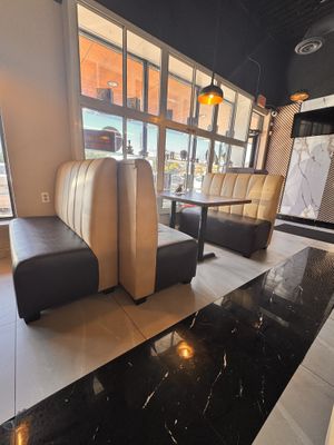 Inside sitting   at Real Punjabi Taste in Brampton