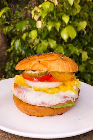 Vurguer Hawaiana at Las Chuburguesas  in Merida
