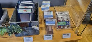 A good selection of vegan chocolates at Brecon Chocolates Limited in Wales