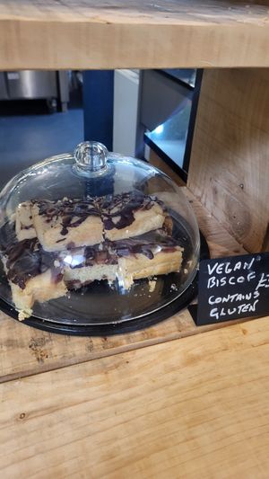 Vegan Biscoff Slice at Severnside Kitchen in England