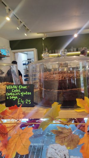 Vegan Chocolate Cake at Severnside Kitchen in England