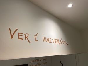 Seeing is irreversible . at Zaza Bistro Tropical in Rio De Janeiro