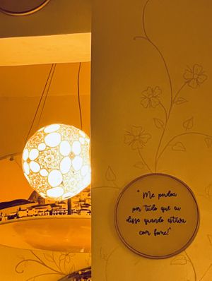 Phrases at Zaza Bistro Tropical in Rio De Janeiro