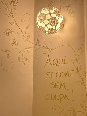 Here we eat guilt-free! at Zaza Bistro Tropical in Rio De Janeiro