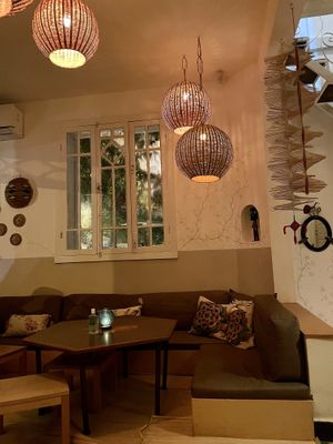 Cozy upstairs area. Very romantic at Zaza Bistro Tropical in Rio De Janeiro