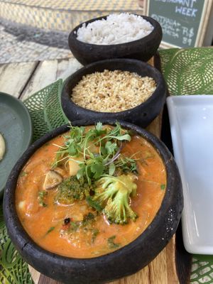 Vegan moqueca  at Zaza Bistro Tropical in Rio De Janeiro