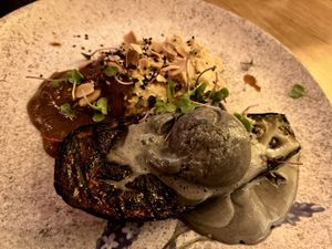 Eggplant dish was INCREDIBLE!!   at Zaza Bistro Tropical in Rio De Janeiro