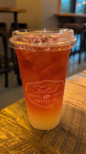 Orange-rose lemonade iced tea shaker at Foxtail Coffee - Murray Hill in Jacksonville
