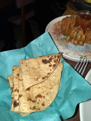 Roti - vegan bread   at Masala Zone Piccadilly Circus in London