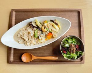 ココナッツを使ったタイ風カレー at Quinoa Kitchen - キヌアキッチン in Yamanashi