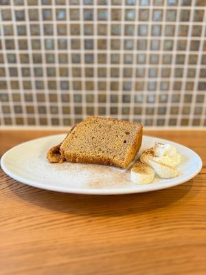 平飼い卵と米粉のシフォンケーキ　キヌアコーヒー味 at Quinoa Kitchen - キヌアキッチン in Yamanashi
