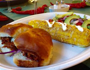 This was the main course from their monthly supper club! So good! at Leaf Teahouse in Boise