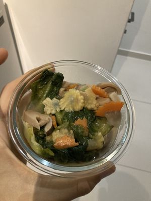 Mushrooms & veggies. Tasty  at Yuan En Vegetarian  缘恩素食 in Penang