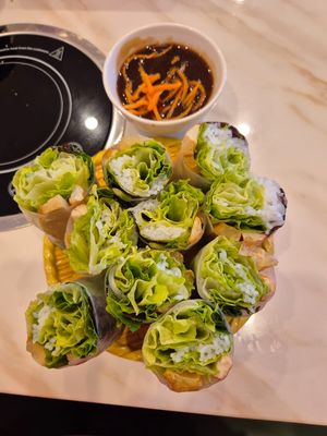 Rice paper rolls $15: good at Selina Hoang Lan Tinh Chay in Sunshine