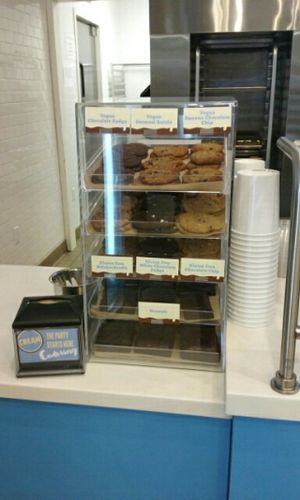 cookie options with a few vegan options at CREAM in San Mateo