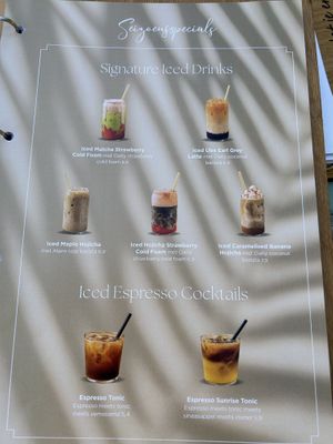 Drinks menu, there’s other drinks too  at Copper Branch in Haarlem