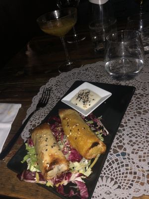 Spring rolls at Moon in Siracusa