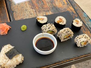 Sushi Platte at Moon in Siracusa