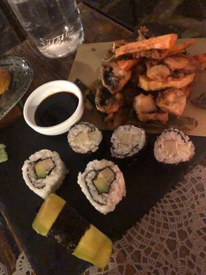 Sushi e tempura at Moon in Siracusa
