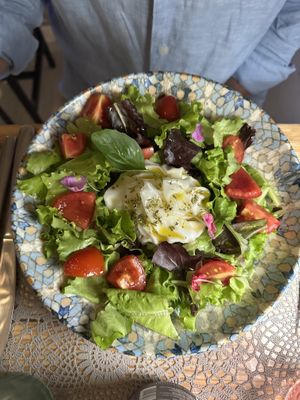 Vegan burrata  at Moon in Siracusa