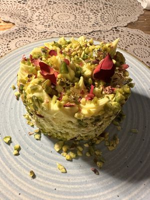 Pistacchio cake  at Moon in Siracusa