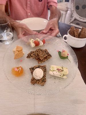 Lunch at MOON - I always get the amazing cheese plate!   at Moon in Siracusa