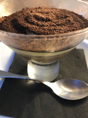 Tiramisu at Moon in Siracusa