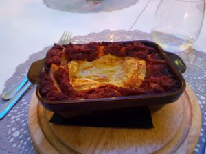 Vegan Lasagne With Seitan at Moon in Siracusa