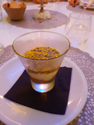 Special Desert: Passion Fruit Tiramisu at Moon in Siracusa