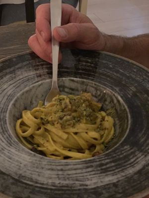 Pasta at Moon in Siracusa