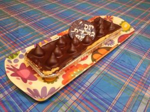 Chocolate pie at Seeds in Tel Aviv