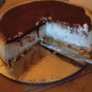 Vegan Cheesecake at Seeds in Tel Aviv