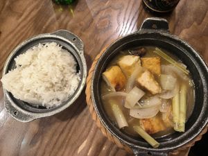 Tofu and lemongrass at MẸT Vietnamese restaurant & Vegetarian Met 4 in Hà Nội