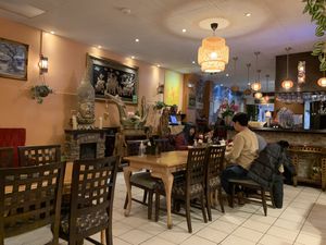 Wonderful vegan Vietnamese in Toronto's Junction. Freshly prepared, nice atmosphere, cosy booths and family tables.   at Thien Tam Asia Vegan & Vegetarian Restaurant in Toronto